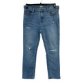 Old Navy Mens Size 38X32 Blue Cotton Blend Slim Factory Distressed Denim Jeans