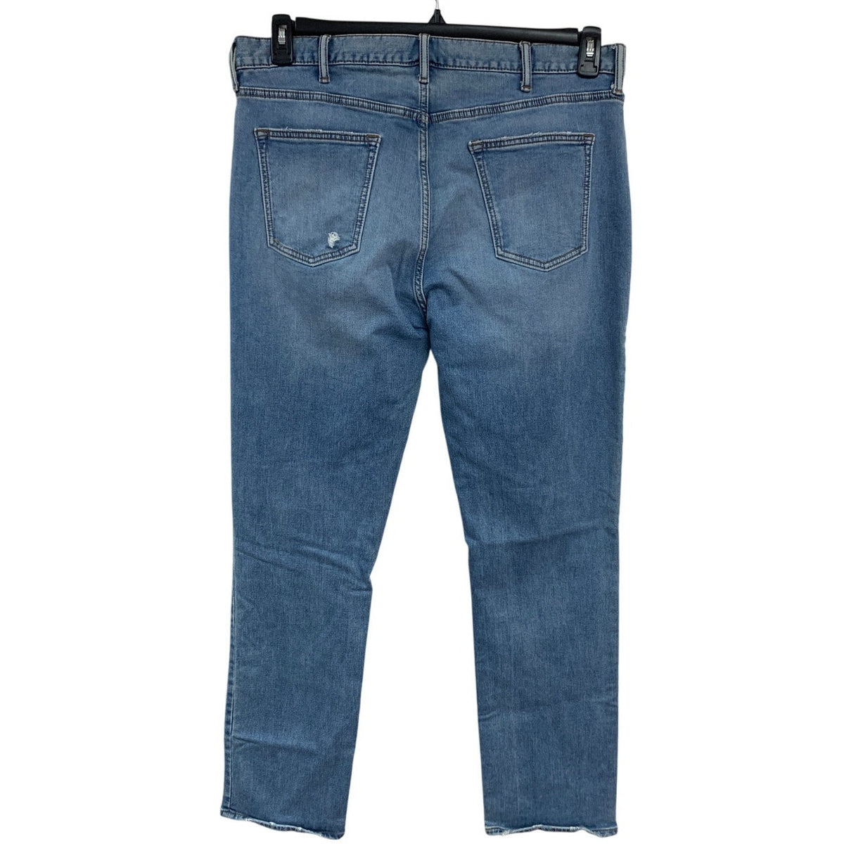 Old Navy Mens Size 38X32 Blue Cotton Blend Slim Factory Distressed Denim Jeans