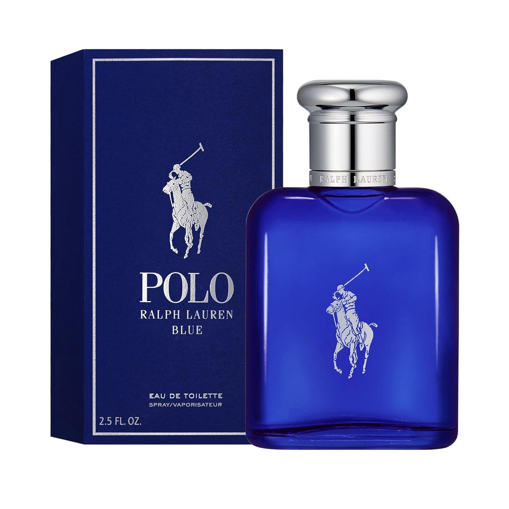 RALPH LAUREN FRAGRANCES - Polo Blue - Eau de Toilette - Men's Cologne - Aquatic & Fresh - With Citrus, Sage, and Suede - Medium Intensity