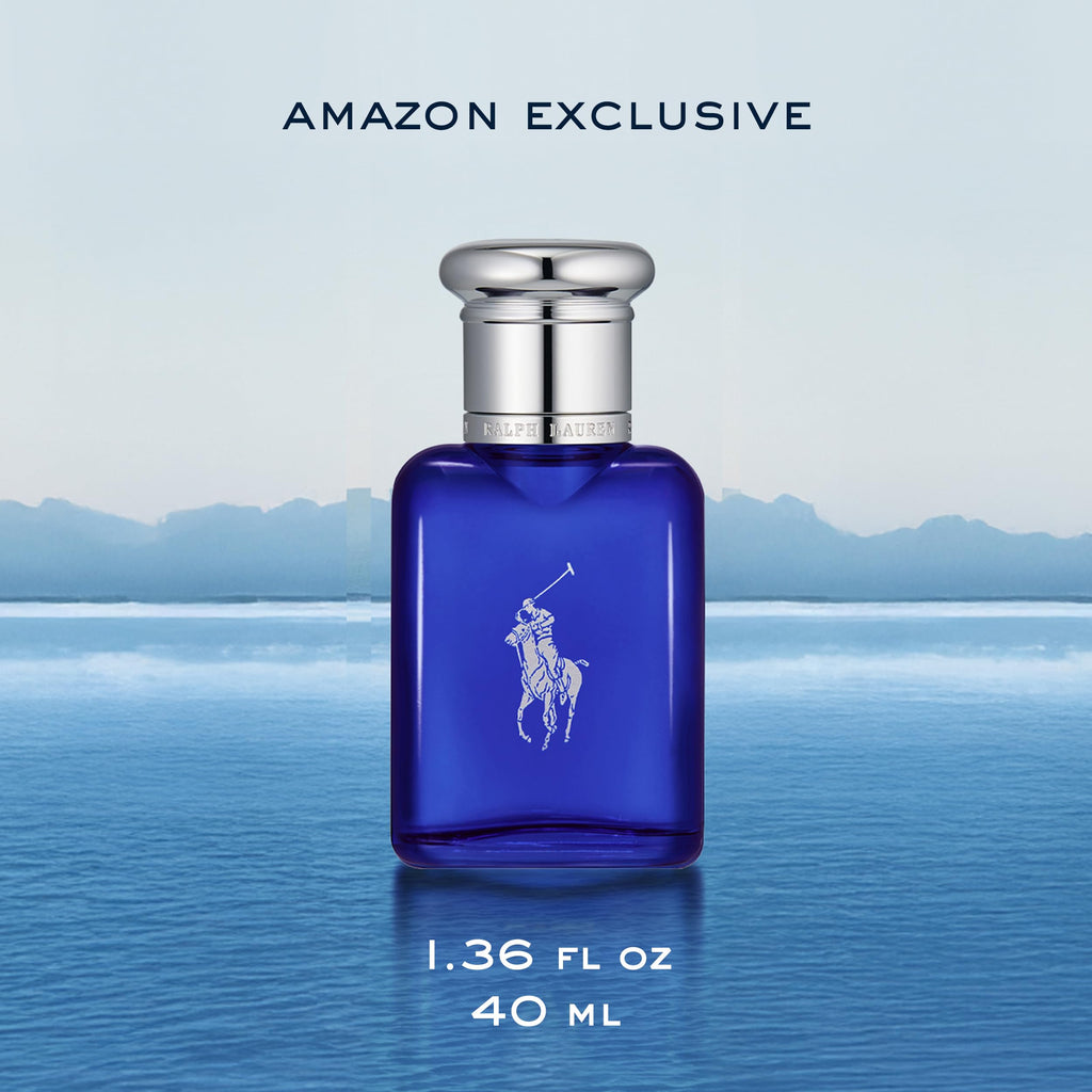 RALPH LAUREN FRAGRANCES - Polo Blue - Eau de Toilette - Men's Cologne - Aquatic & Fresh - With Citrus, Sage, and Suede - Medium Intensity