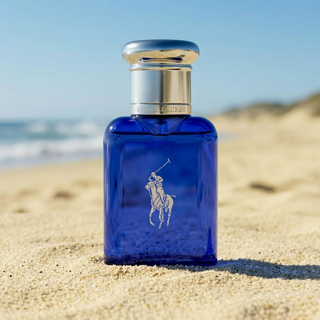 RALPH LAUREN FRAGRANCES - Polo Blue - Eau de Toilette - Men's Cologne - Aquatic & Fresh - With Citrus, Sage, and Suede - Medium Intensity