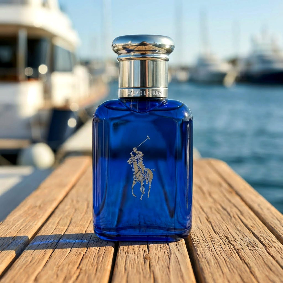 RALPH LAUREN FRAGRANCES - Polo Blue - Eau de Toilette - Men's Cologne - Aquatic & Fresh - With Citrus, Sage, and Suede - Medium Intensity