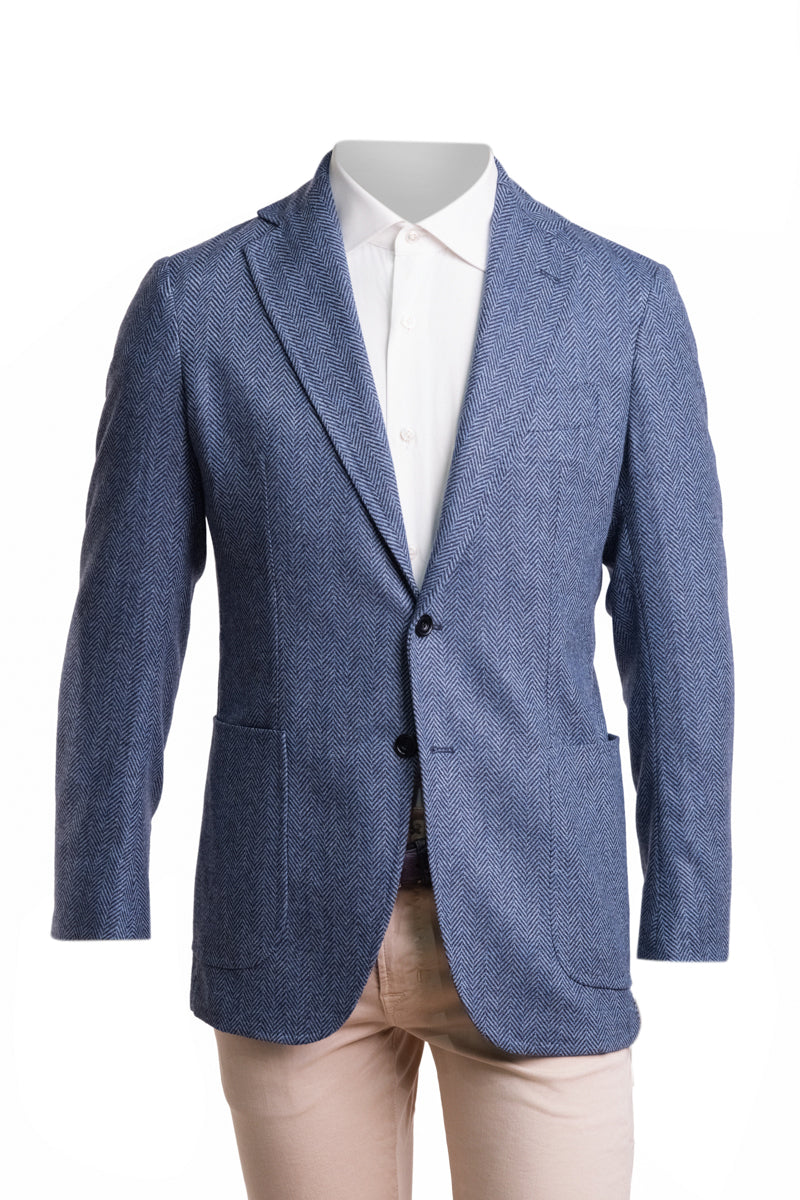 Sartorio Herringbone Virgin Wool Sport Jacket