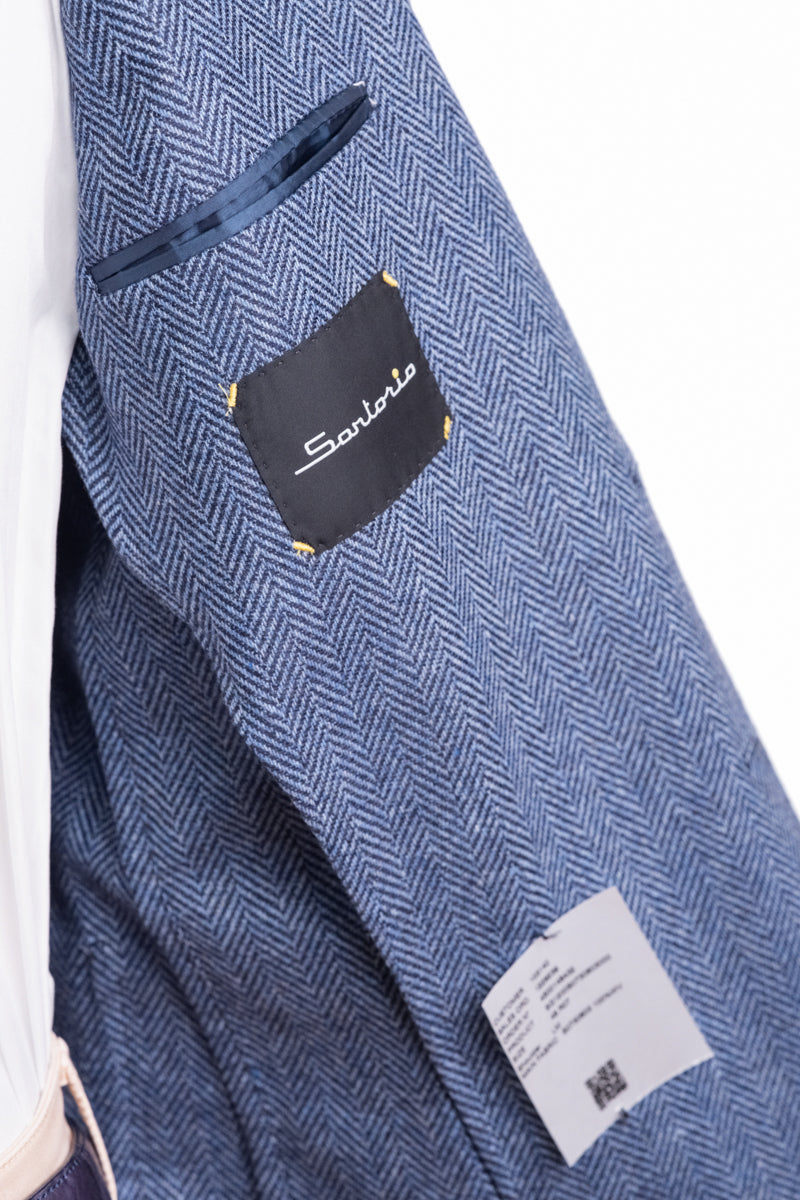 Sartorio Herringbone Virgin Wool Sport Jacket