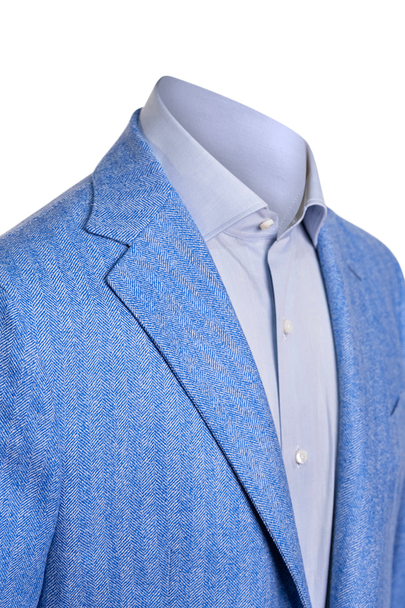 Sartorio Herringbone Virgin Wool Sport Jacket