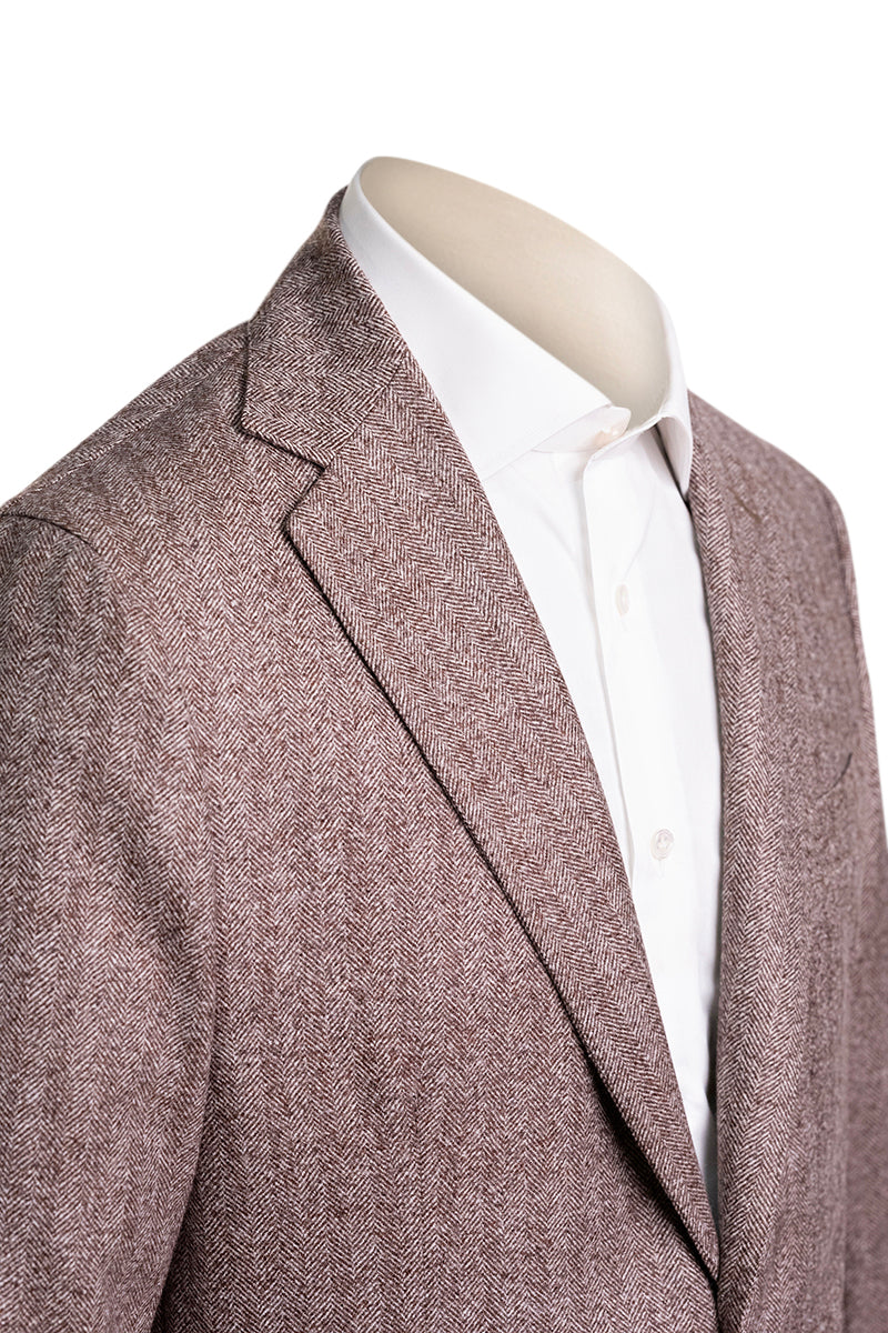 Sartorio Herringbone Virgin Wool Sport Jacket