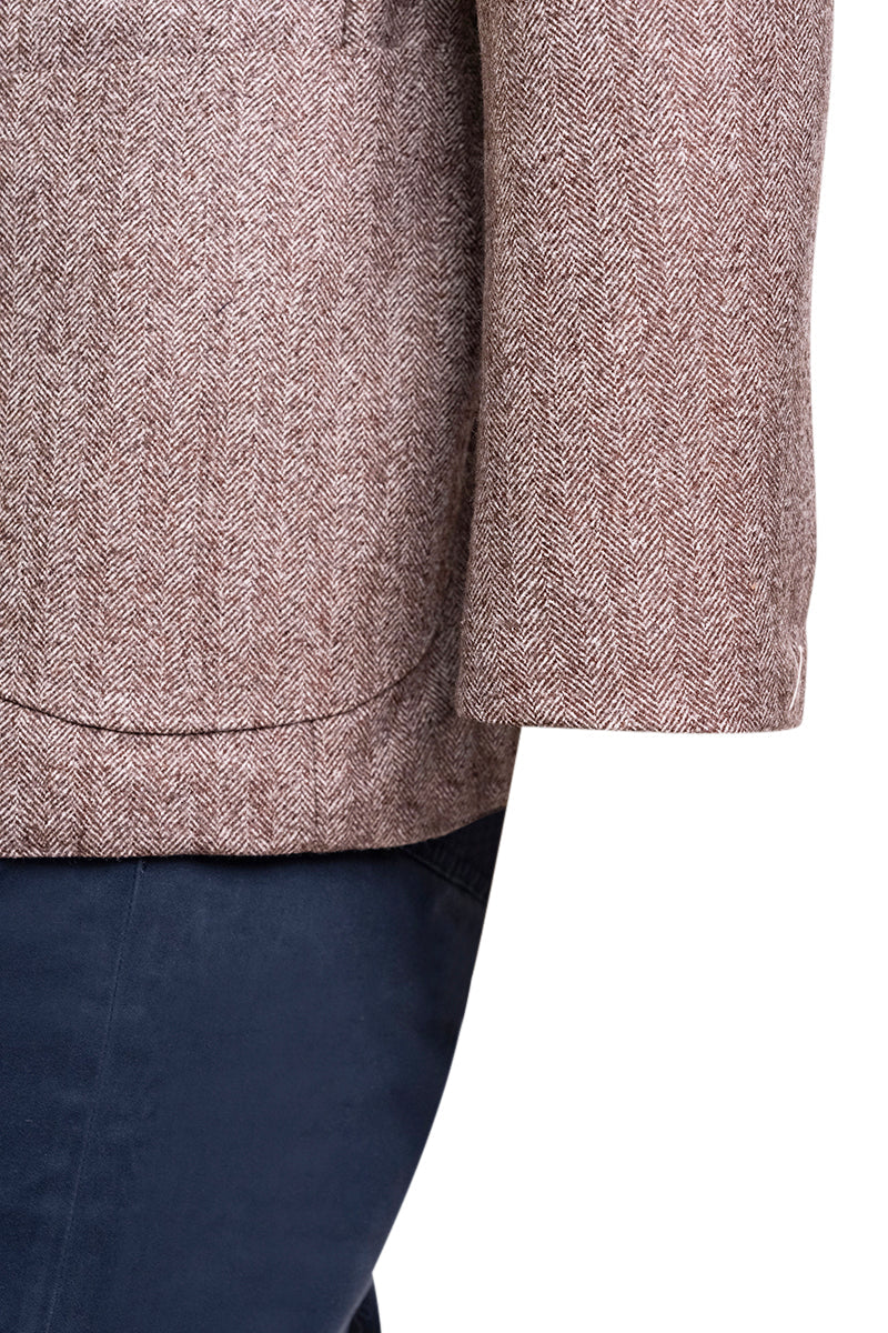 Sartorio Herringbone Virgin Wool Sport Jacket