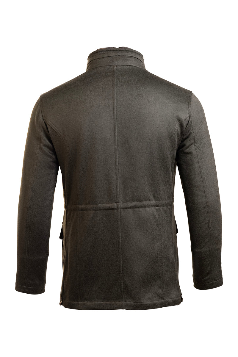 Kired by Kiton KONE Cashmere-Mink Fur Overcoat