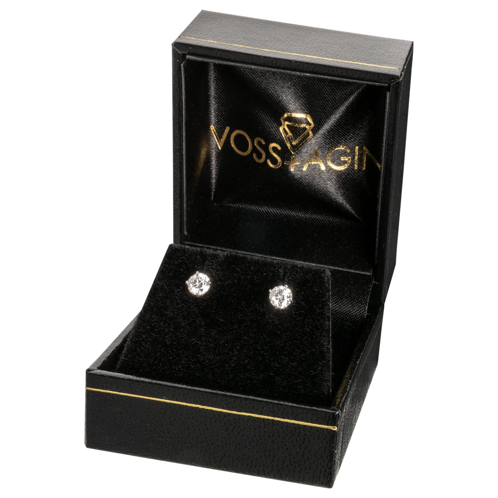 1.00 CTW Round Lab-Grown Diamond Stud Earrings in 14K Gold