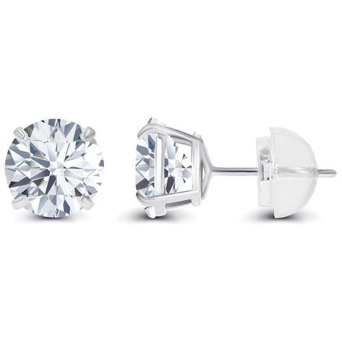 1.00 CTW Round Lab-Grown Diamond Stud Earrings in 14K Gold
