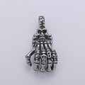Gold Skeleton Hand Charm Zombie Hand Charm Silver Halloween Charm Tibetan Silver Charms For Men Jewelry Making in Stailness Steel Finding J-793, J-795