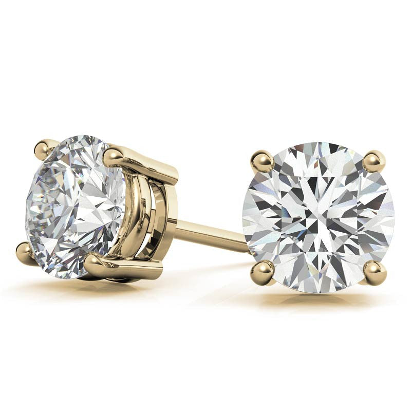 4.00 CTW Lab-Grown Diamond Stud Earrings in 14K Gold