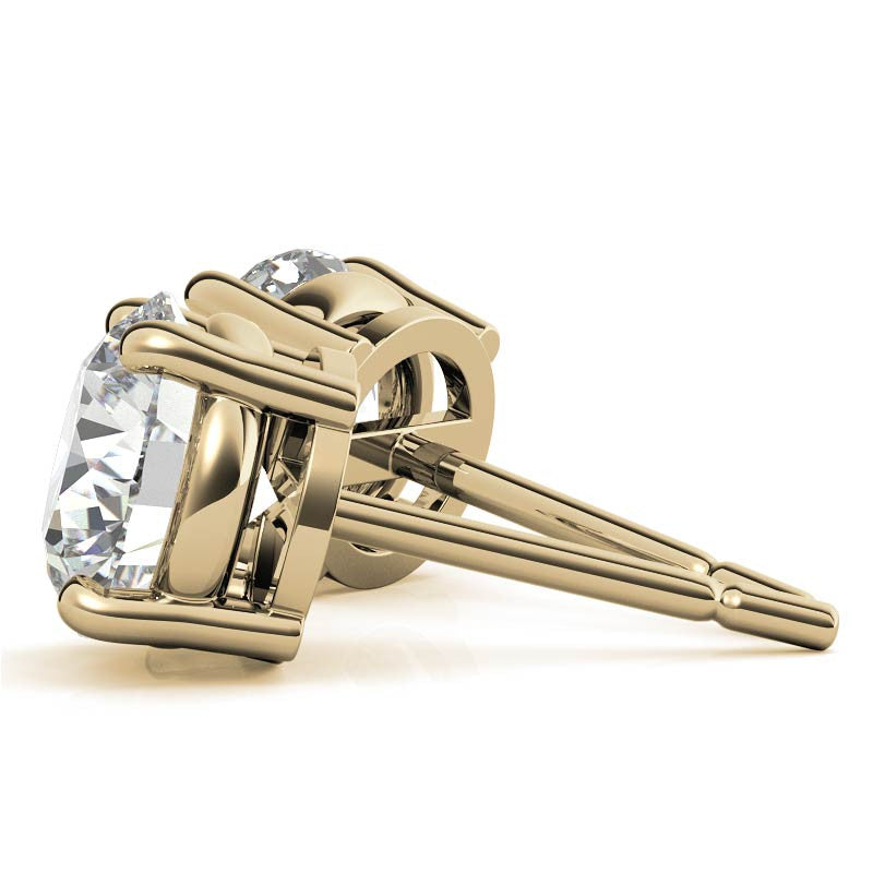 4.00 CTW Lab-Grown Diamond Stud Earrings in 14K Gold