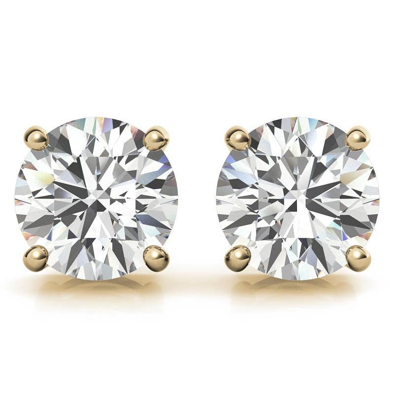 4.00 CTW Lab-Grown Diamond Stud Earrings in 14K Gold