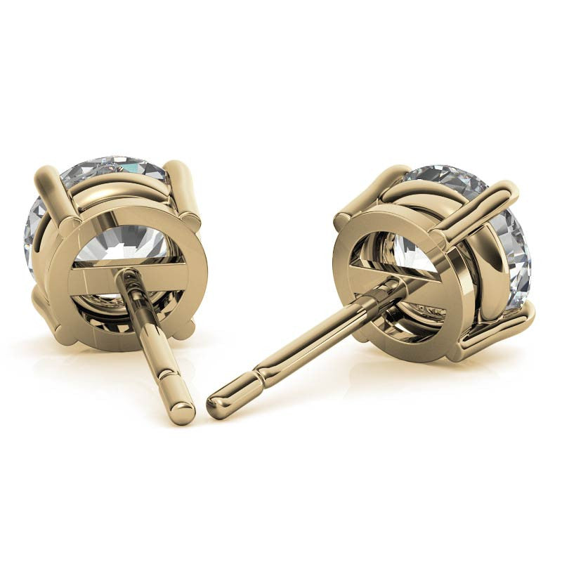 4.00 CTW Lab-Grown Diamond Stud Earrings in 14K Gold