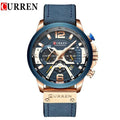 Men’s Oversized Leather Strap Quartz Watch - ST1CU3900MKT10