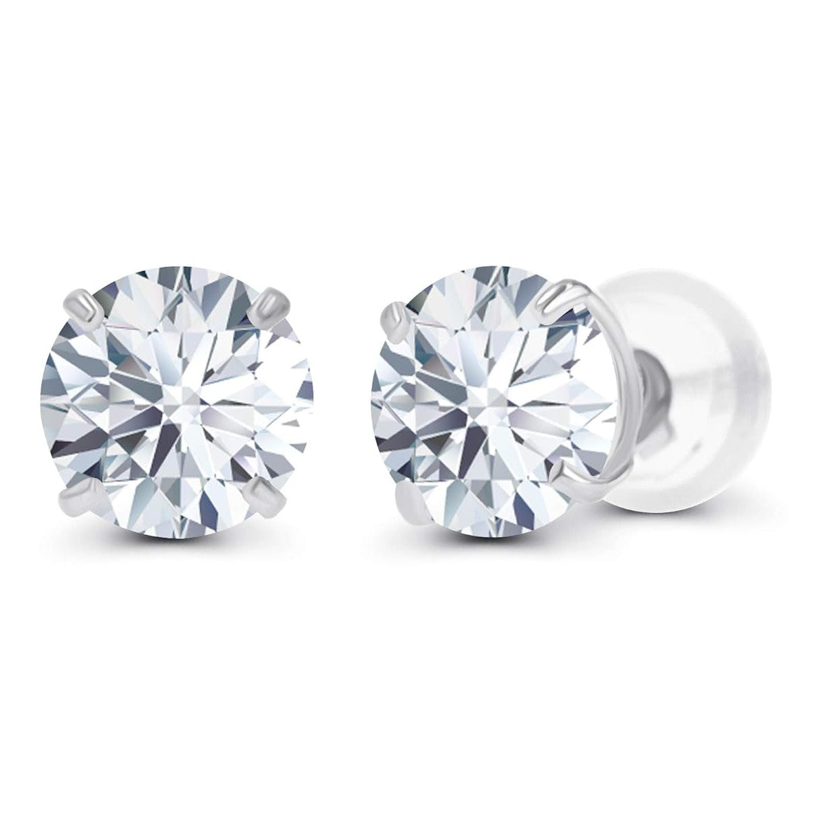 1.00 CTW Lab-Grown Diamond Stud Earrings in 14K Gold