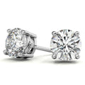 4.00 CTW Lab-Grown Diamond Stud Earrings in 14K Gold